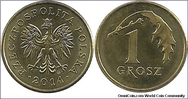 Poland 1 Grosz 2014