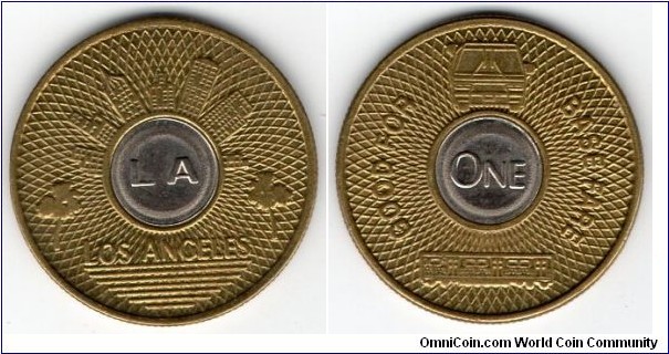 Los Angeles transit token - CA
