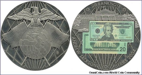USA 20 Dollars 2004 BN Medallion