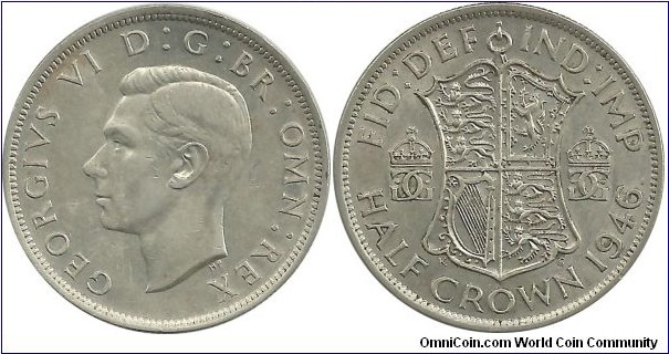 G.Britain Half Crown 1946