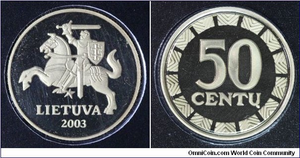 50 centu proof-like from 2003 proof-like mint set