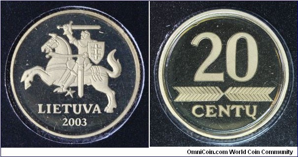 20 centu proof-like from 2003 proof-like mint set