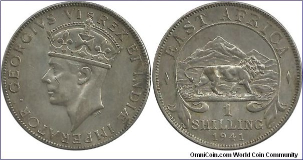 B.EastAfrica 1 Shilling 1941