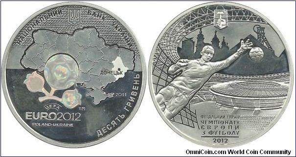 Ukraina 10 Griven 2011 - EURO2012 Poland-Ukraine