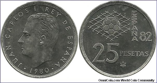 Spain 25 Pesetas 1980(80)