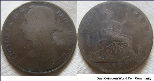 1891 penny, fair