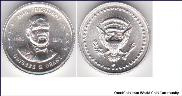 18th President Ulysses S. Grant 1869-1877