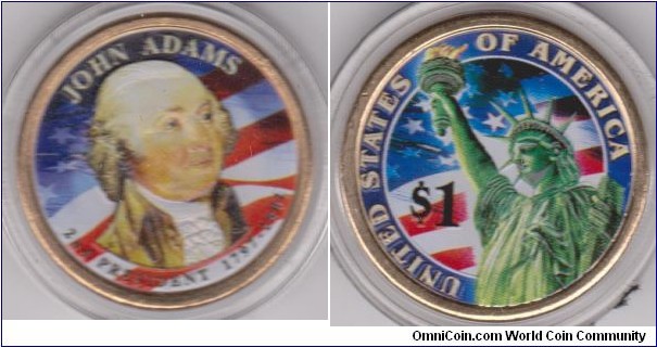 2nd President John Adams 1$ 1797-1802