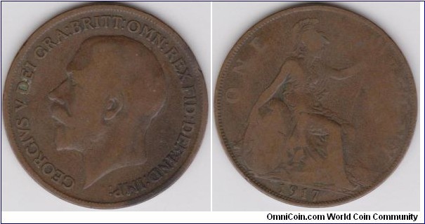 Georgivs V One Penny 1917
