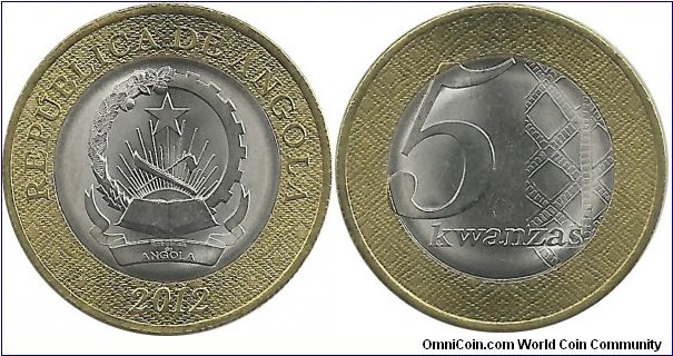 Angola 5 Kwanzas 2012