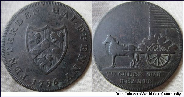 Tenterton Brewery halfpenny token