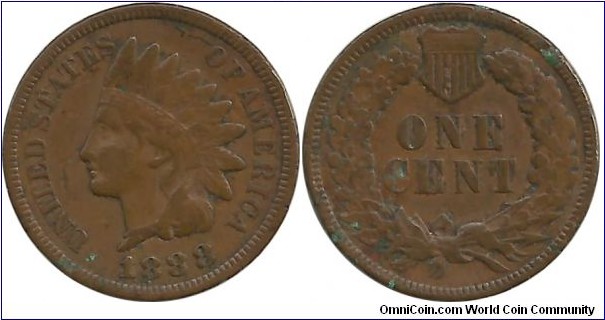 USA 1 Cent 1888