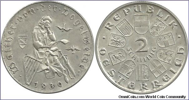 Austria 2 Schilling 1930