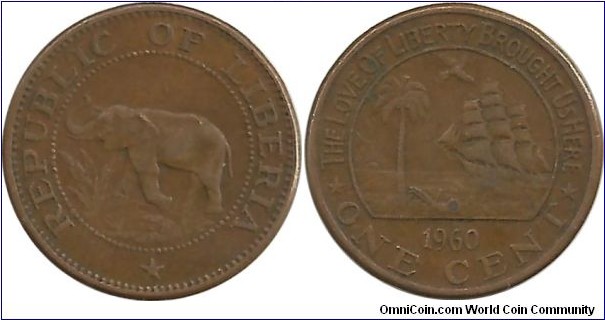 Liberia 1 Cent 1960