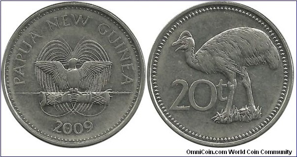 PapuaNewGuinea 20 Toea 2009
