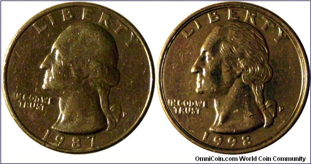 Two-headed quarter from change
