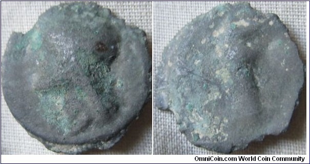unknown ancient coin, possible imitation roman