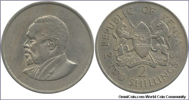 Kenya 2 Shillings 1966