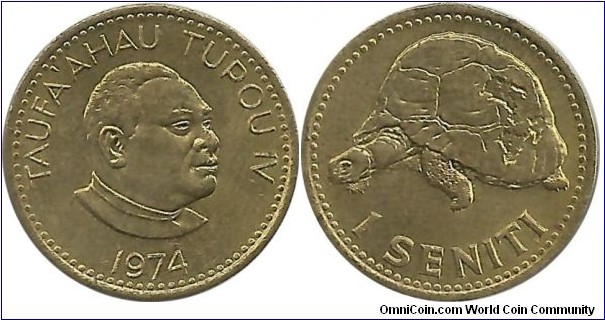 Tonga 1 Seniti 1974