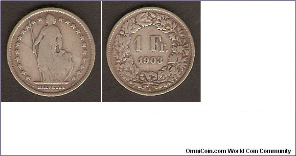1903B 1 Franc