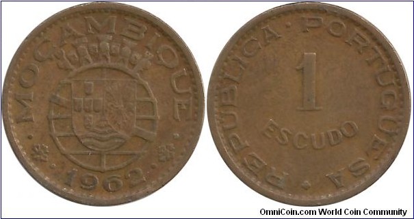 Moçambique-Portuguesa 1 Escudo 1962