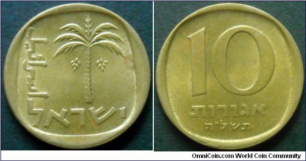 Israel 10 agorot.
1975