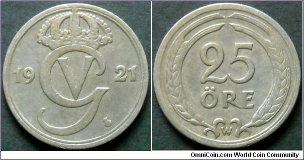 Sweden 25 ore.
1921