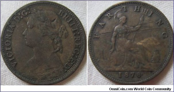 1878 farthing, Fine