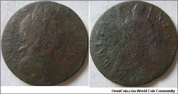 low grade 1697 halfpenny