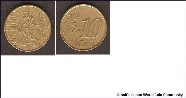 1999 10 Euro Cent
