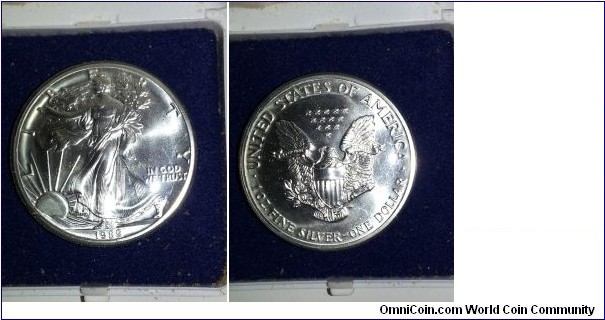 USA 1 Oz fine silver One Dollar 