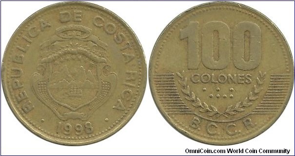 CostaRica 100 Colones 1998
