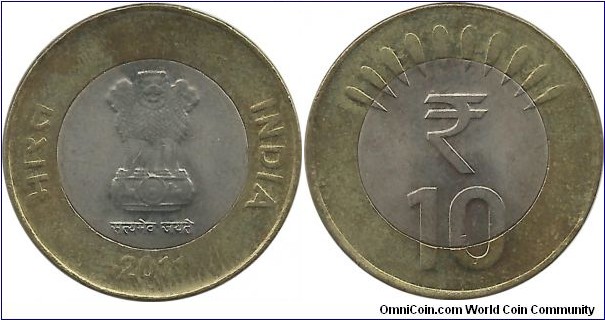 India-Republic 10 Rupees 2011(N)