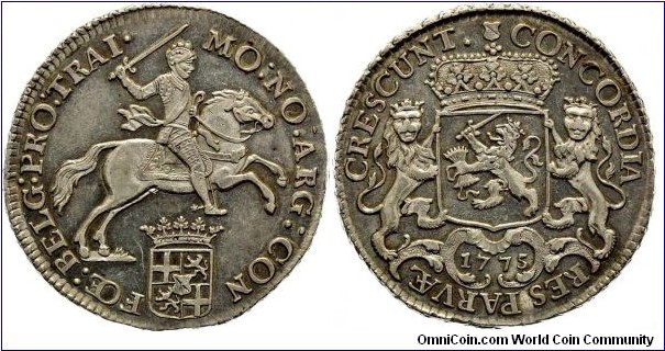 Utrecht Province, ½ Ducaton, Silver rider