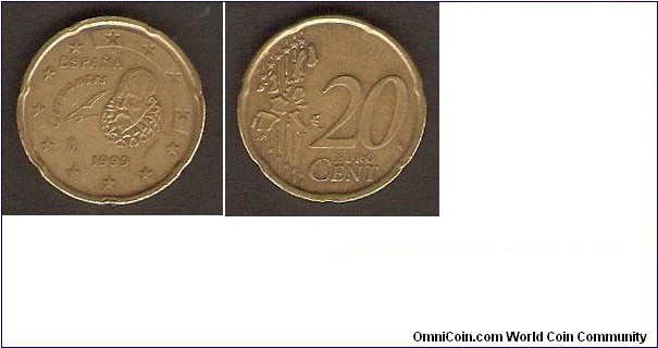 1999(M) 20 Euro Cent
