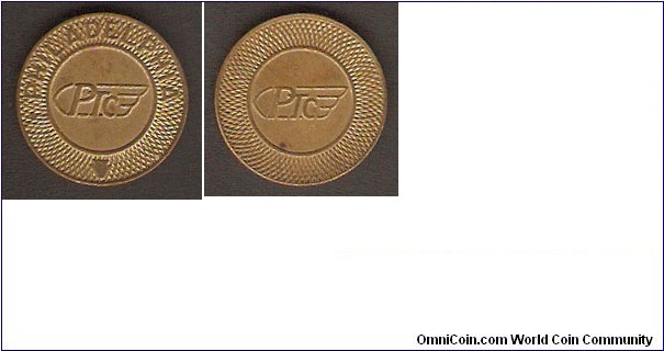 PTC Philadelphia Subway Token