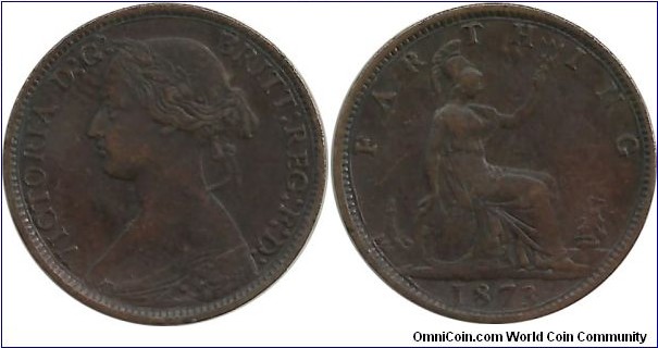 G.Britain Farthing 1873