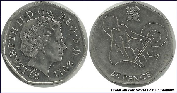 UKingdom 50 Pence 2011-Olympic Games London2012