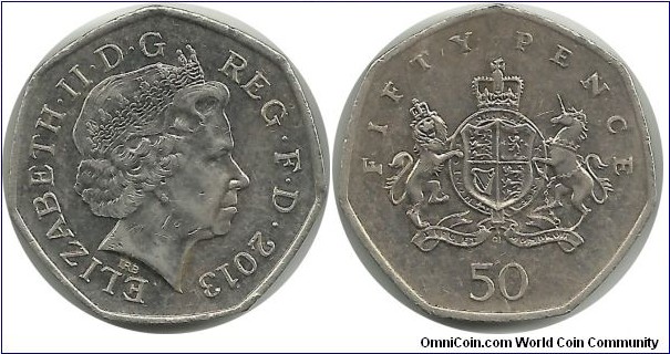 UKingdom 50 Pence 2013