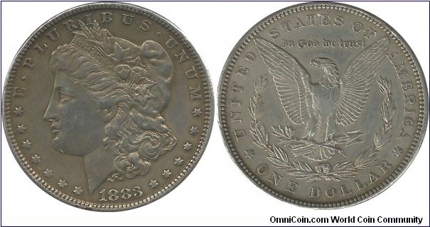 USA 1 -Morgan- Dollar 1883(P)