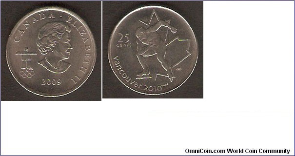 2009 25 Cents (Speed Skating)