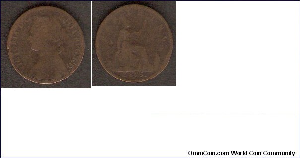 1875H 1 Farthing