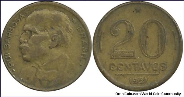 Brasil 20 Centavos 1951