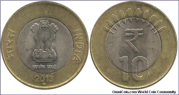 India-Republic 10 Rupees 2013(H)