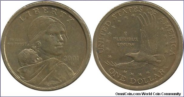 USA 1 -Sacagawea- Dollar 2001D