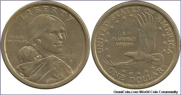 USA 1 -Sacagawea- Dollar 2001P