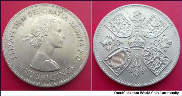 Elizabeth II 1960 Crown. EF+.