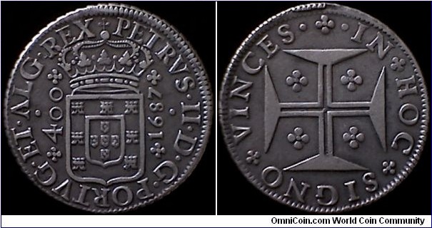 400 réis - Cruzado - 
D. Pedro II