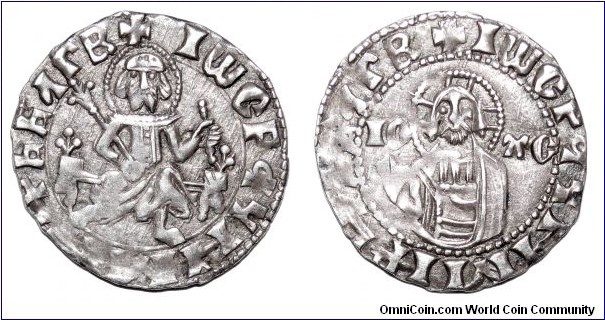 BULGARIAN EMPIRE~AR Groschen 1356-1397. Under Tsar: Ivan Stracimir