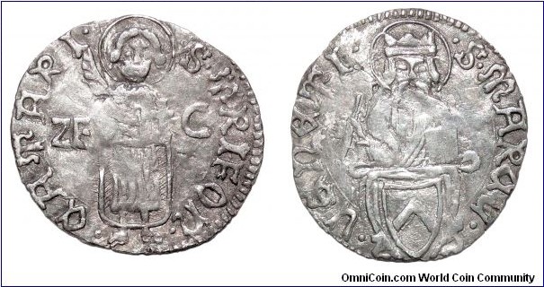 CATTARO/KOTOR (MUNICIPAL)~AR Grosetto 1551-1552. Under Venetian sovereignty. Governor: Zan Francesco Da Canal *VERY RARE*